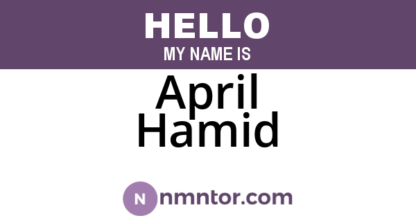 April Hamid