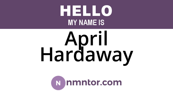 April Hardaway