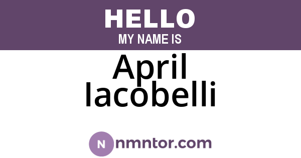 April Iacobelli