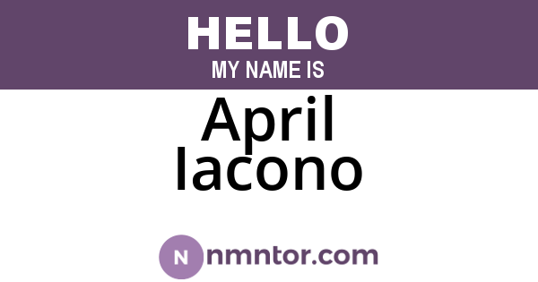 April Iacono