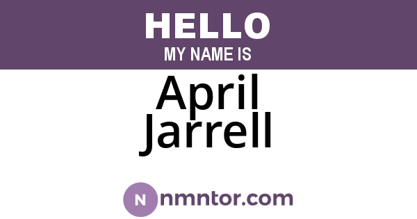 April Jarrell