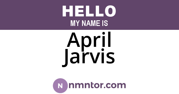 April Jarvis