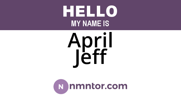 April Jeff