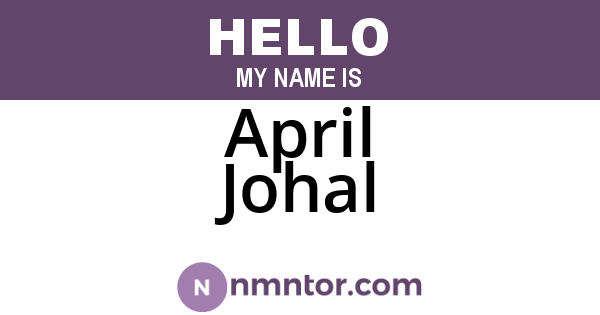 April Johal