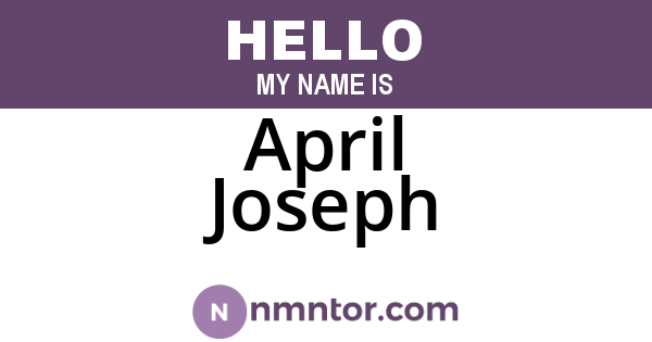 April Joseph
