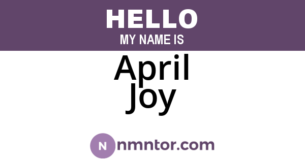 April Joy