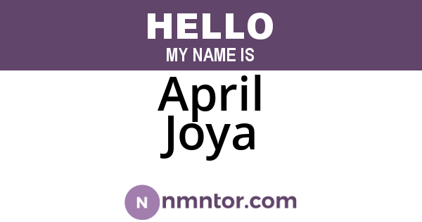 April Joya