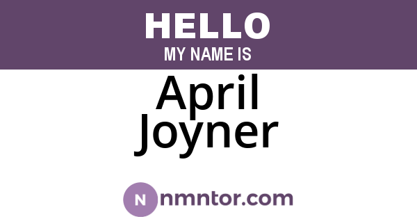 April Joyner