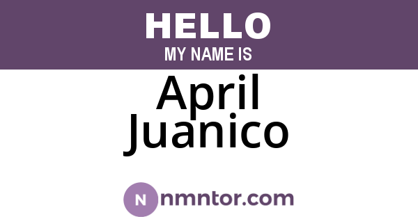 April Juanico