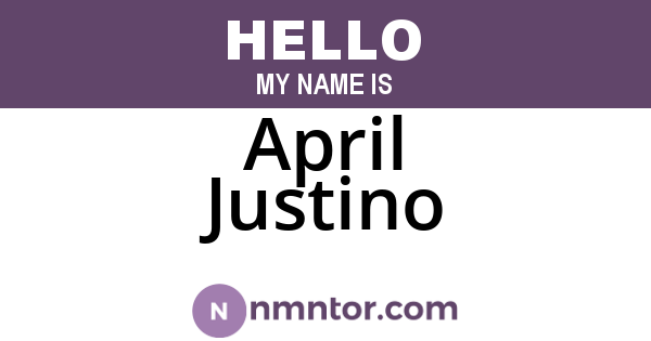 April Justino
