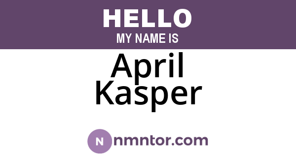 April Kasper