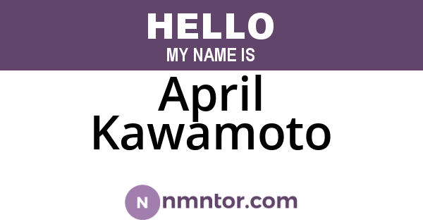 April Kawamoto