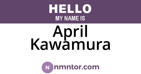 April Kawamura