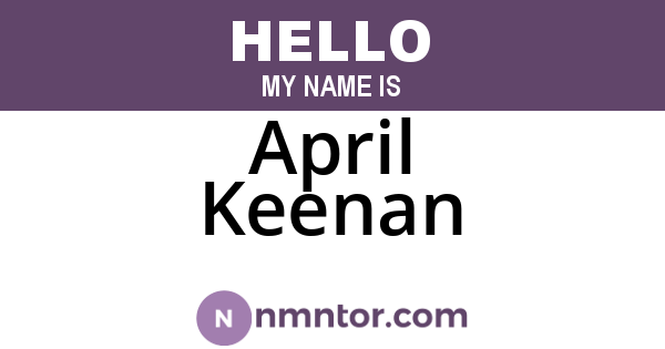 April Keenan