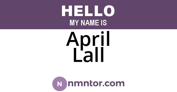 April Lall