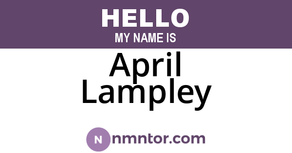April Lampley
