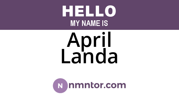 April Landa