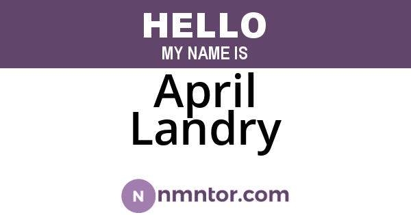 April Landry