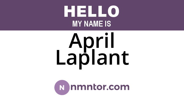 April Laplant