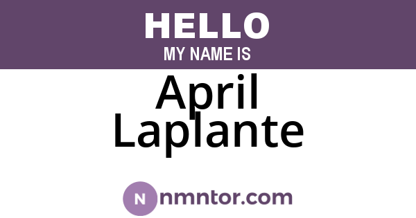 April Laplante