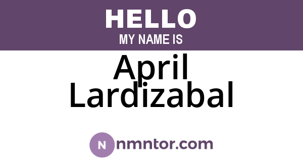 April Lardizabal