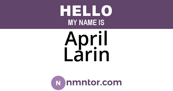 April Larin
