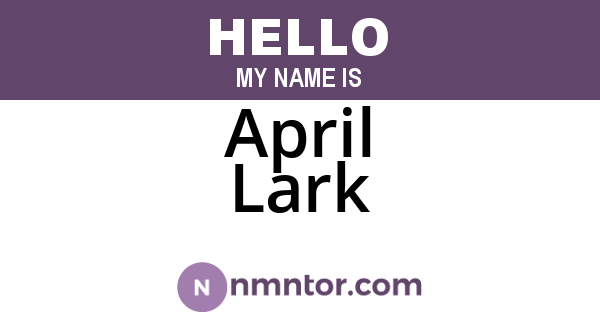 April Lark