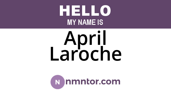 April Laroche