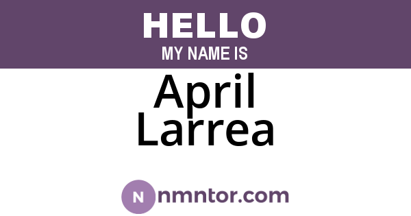 April Larrea
