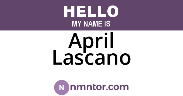 April Lascano