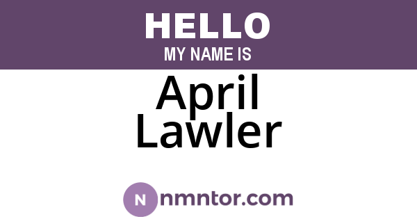 April Lawler