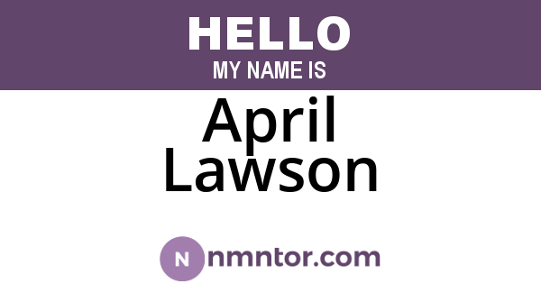 April Lawson