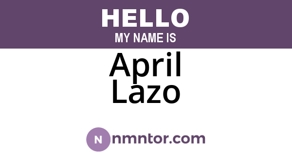 April Lazo