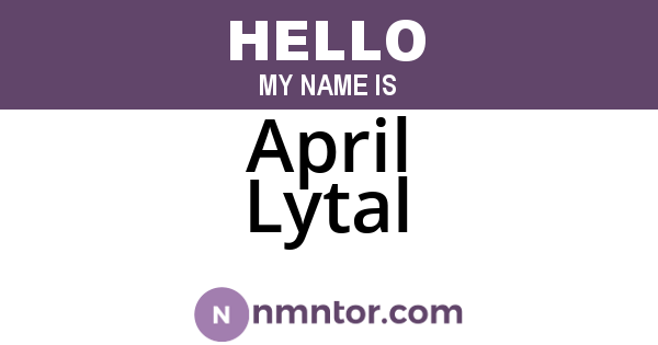 April Lytal