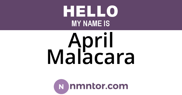 April Malacara