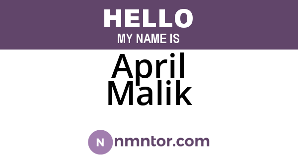 April Malik