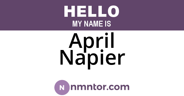 April Napier