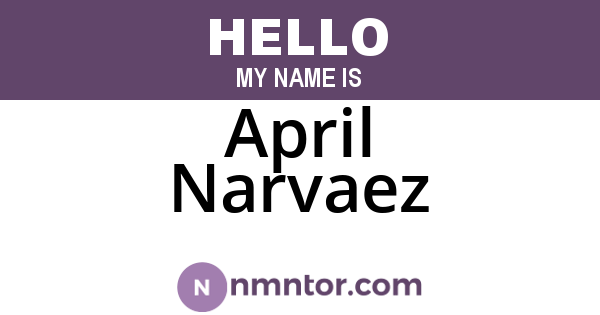 April Narvaez