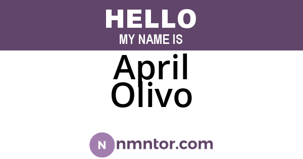 April Olivo