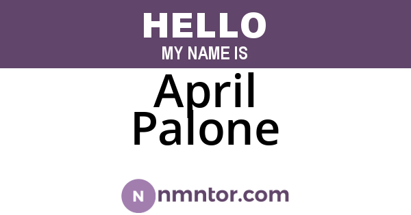 April Palone