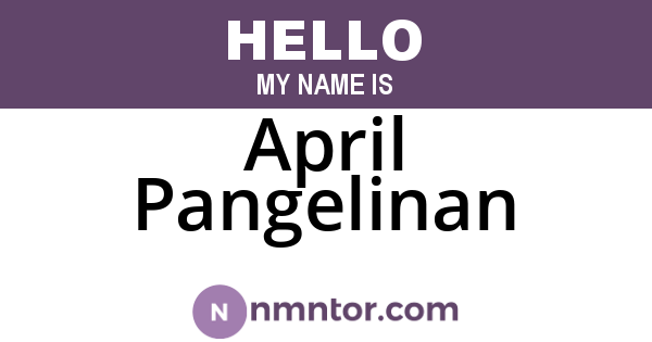 April Pangelinan
