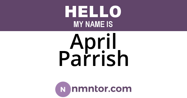 April Parrish
