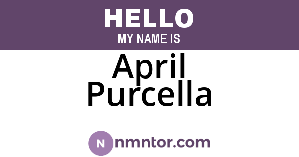 April Purcella