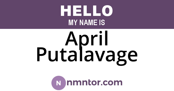 April Putalavage