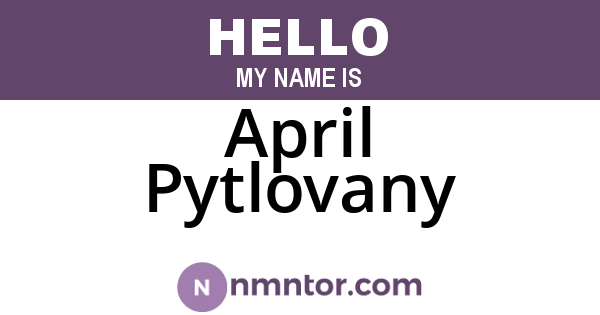 April Pytlovany