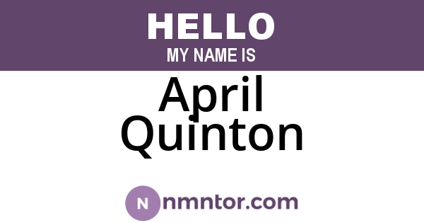 April Quinton