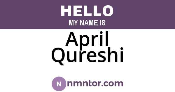 April Qureshi