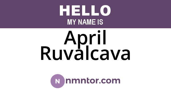 April Ruvalcava