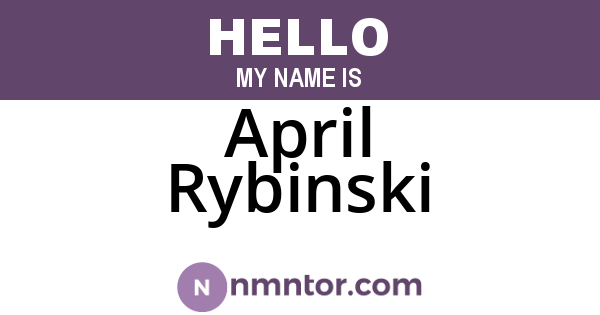 April Rybinski