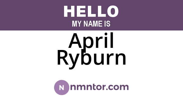 April Ryburn